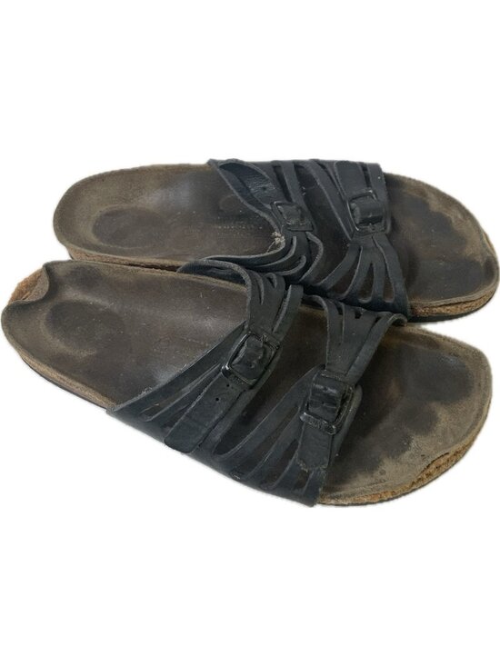 Birkenstock Shoes - Birkenstock Women's Granada Black Birkibuc Sandal EU 40 US 9